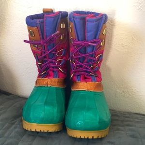Eddie Bauer multicolor snow boots